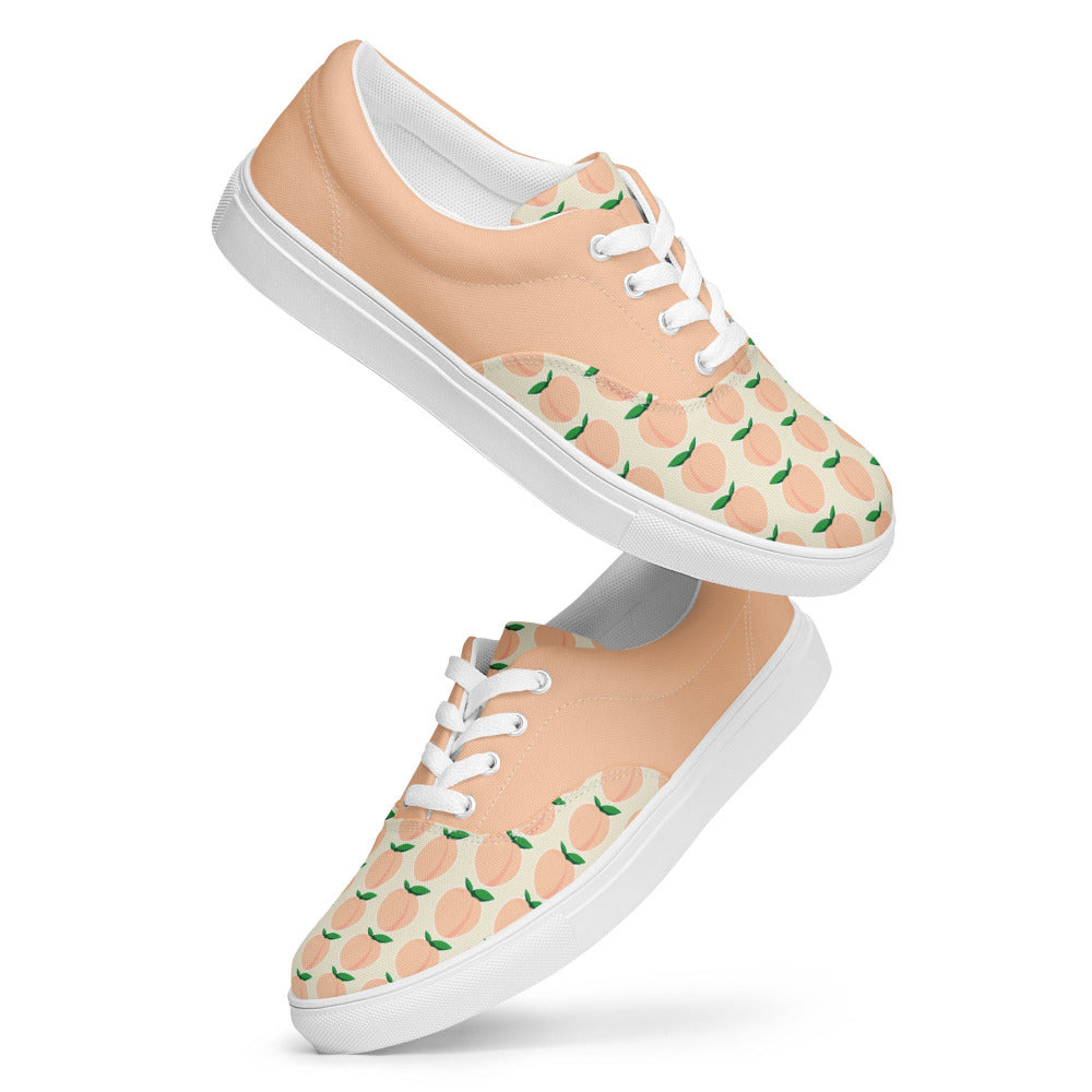 Peaches And Cream Womens Canvas Sneakers - https://ascensionemporium.net